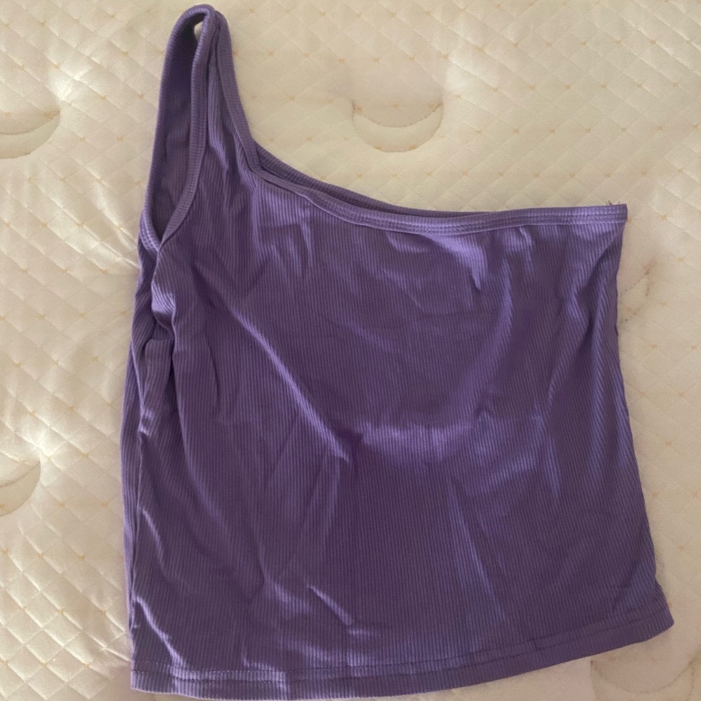 SHEIN Lavender One-Shoulder Camisole